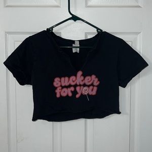 “Sucker For You” Jonas Brothers Cropped Shirt